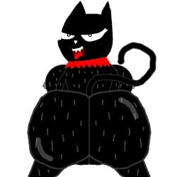 1girls animal_focus ass ass_focus black_skin cat_tail doom_kitty fangs feline huge_ass looking_at_viewer no_humans ruby_gloom_(franchise) ryanprisma3d smile solo sweat sweating sweaty sweaty_ass sweaty_body sweaty_breasts tail teeth tongue transparent_background