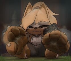 4_toes absurd_res anthro bodily_fluids canid canine canis clothed clothing digital_media_(artwork) extreme_size_difference fangs feet female fooooly foot_fetish foot_focus furry group hair hi_res human idw_publishing mammal micro nude pawpads paws sega size_difference soles sonic_(series) sonic_the_hedgehog_(comics) sonic_the_hedgehog_(idw) sonic_the_hedgehog_(series) sweat sweaty_feet teeth toes whisper_the_wolf wolf