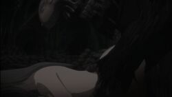 1girl 1monster animated anime berserk brown_hair canonical_scene doggy_style forced fucked_from_behind huge_ass monster official_art rape raped_by_monster troll vaginal_penetration vaginal_sex