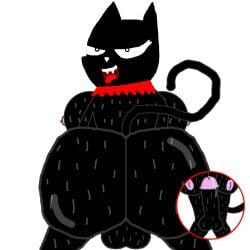 1futa animal_focus ass ass_focus balls ballsack black_skin cat_tail cum cumdrip doom_kitty fangs feline futanari huge_ass looking_at_viewer no_humans penis ruby_gloom_(franchise) ryanprisma3d smile solo sweat sweating sweaty sweaty_ass sweaty_body sweaty_breasts tail teeth tongue transparent_background