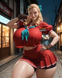 1female 1girls ai_generated big_breasts female karin_kanzuki kw0337 solo solo_female street_fighter