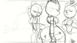 1boy animatic anthro_only ass_expansion baikoko_island bimbofication dummythicc_(tansau) furry furry_female furry_only hypnosis implied_orgy implied_sex jimmy_(tansau) longer_than_7_minutes monochrome multiple_girls music original_character sound tagme tansau transformation twerking video zainab_(tansau)
