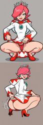 1girls 2025 ai_generated ass background civitai crouching d3rmal earrings eyelashes final_fantasy gem green_eyes heels hoodie lipstick looking_at_viewer mario_(series) mario_hoops_3_on_3 mario_sports_mix multiple_images nintendo pink_hair pulling_panties seductive seductive_smile short_hair showing_ass solo squatting tagme tiara twerking visible_pussy white_mage white_mage_(mario) wii