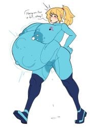 1girls breasts female gigantic_breasts hyper_belly hyper_breasts maroomyoomy metroid pregnant pregnant_female samus_aran zero_suit_samus