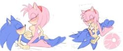 accessory amy_rose angelofhapiness anthro bodily_fluids breasts cowgirl_position cum cum_in_pussy cum_inside duo eulipotyphlan female from_front_position genital_fluids headband hedgehog hi_res impregnation male male/female mammal nipples nude_anthro on_bottom on_top penetration romantic romantic_couple sega sex simple_background sonic_(series) sonic_the_hedgehog sonic_the_hedgehog_(series) vaginal_penetration white_background