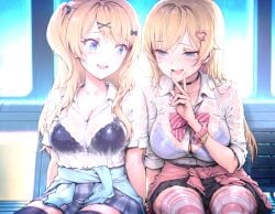 2girls ai_generated best_friends keikenzumi_na_kimi_to,_keiken_zero_na_ore_ga,_otsukiai_suru_hanashi kimi_no_koto_ga_dai_dai_dai_dai_daisuki_na_100-nin_no_kanojo limoncello tagme