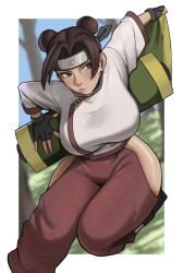 1girls big_breasts breasts curvaceous curvy curvy_female female female_focus female_only gud0c hi_res highres huge_breasts kunoichi large_breasts light-skinned_female light_skin naruto naruto_(series) naruto_shippuden slim_waist solo solo_female solo_focus tenten thick_thighs thighs wide_hips