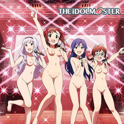 akizuki_ritsuko amami_haruka disc_cover feet idolmaster kisaragi_chihaya megane naked nipples photoshop pussy shijou_takane uncensored