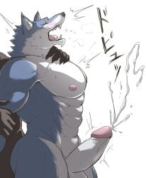 2023 5_fingers abs absurd_res ambiguous_species anal anal_sex anthro anthro_on_anthro anthro_penetrated anthro_penetrating anthro_penetrating_anthro balls big_penis biped black_eyebrows blue_body blue_fur blush bodily_fluids canid canine canis cheek_tuft claws closed_eyes cum cum_while_penetrated cumshot digital_media_(artwork) duo ejaculation erection eyebrows faceless_anthro faceless_character faceless_male facial_tuft fangs finger_claws fingers fur genital_fluids genitals glans grey_nose hands-free hi_res humanoid_genitalia humanoid_penis kemonokoko looking_pleasured male male/male male_anthro male_focus male_penetrated male_penetrating male_penetrating_male mammal multicolored_body multicolored_fur muscular muscular_anthro muscular_male nipples obscured_penetration open_mouth pecs penetration penile penile_penetration penis penis_in_ass pink_glans pink_nipples pointy_ears sex simple_background solo_focus sweat teeth throbbing throbbing_penis tongue_showing tuft white_background white_balls white_body white_fur white_inner_ear white_penis wolf