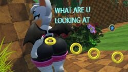 3d 3d_model anthro big_ass chunkerbuns female from_behind furry mobian mobian_(species) mobian_bat rings rouge_the_bat rouge_the_bat_(chunkerbuns) sega sloppydragons solo solo_female sonic_(series) sonic_adventure_2 sonic_the_hedgehog_(series) tagme tail talking_to_viewer text thighhighs wings