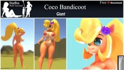 3d anthro bandicoot coco_bandicoot crash_(series) endlessillusion female furry game_(disambiguation) gamemod hi_res mammal marsupial mod sizebox video_games