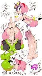 9:16 amy_rose anthro anus balls big_balls big_penis bikini clothing duo erection eyewear eyewear_on_head female female_anthro from_front_position fur genitals green_body green_fur gynomorph hi_res idw_publishing impregnation intersex intersex/female kissing kissing_while_penetrated lying mating_press missionary_position on_back ovum penetration penile penile_penetration penis penis_in_pussy pink_body pink_fur pussy sega sex sloppy sloppy_kiss sonic_(series) sonic_the_hedgehog_(comics) sonic_the_hedgehog_(idw) sonic_the_hedgehog_(series) sperm_cell sunglasses surge_the_tenrec swimwear text toonguy100 two-piece_swimsuit vaginal_only vaginal_penetration vein veiny_penis