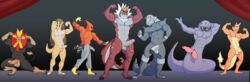 7boys abs aggron animal_genitalia animal_penis anthro arbok balls boner charizard diphallia diphallism erection flexing hemipenes humanoid_penis intimatewolf male male_focus male_only multi_penis muscular muscular_male naga nintendo nude penis pokemon pokemon_(species) pyroar sandslash talonflame tyrantrum video_games