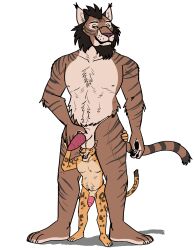 anthro bara caprisunn casual_nudity duo felid hi_res khajiit male male/male male_only mammal microsoft sinvirr-ra size size_difference the_elder_scrolls yaoi zahkar-jo
