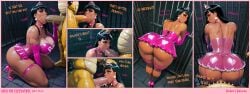 1girls ai_generated bimbo black_hair brown_eyes brown_skin bubble_butt cumslut female female_only makeup pear-shaped_figure pear_shaped robin_desires robin_sweetcheeks skinny_waist