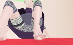 animated barefoot feet feet_up foot_fetish footjob giantess ino_yamanaka mmd naruto naruto_(series) soles stomp stomped stomping tagme trample trampling video