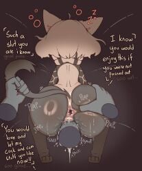 2026 anthro anus ass big_butt bodily_fluids butt_grab cum cum_in_vagina cum_inside dialogue disembodied_hand disembodied_penis doggy_style drunk drunk_sex duo english_text felid feline felis female female_penetrated forced from_behind_position genital_fluids genitals hand_on_butt hi_res male male/female male_penetrating male_penetrating_female mammal offscreen_male penetration penile penile_penetration penis penis_in_vagina pixxel_panda rape sex sleep_molestation sleeping solo_focus substance_intoxication tail tail_grab text umbra_(defunctumbra) vaginal_penetration vulva