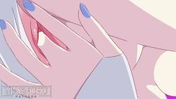 animated blowjob blue_nails blush deepthroat eye_contact fellatio fingering fingering_self hair_ribbon kneeling looking_pleasured maenchu melody_(projektmelody) multicolored_hair nail_polish no_gag_reflex oral pink_hair projektmelody purple_hair saliva short_hair sехual tagme throat_fuck twintails uncensored video virtual_youtuber
