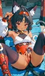nekomiya mana from zenless zone zero by tifti