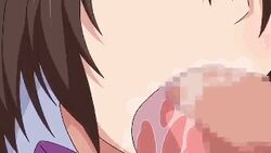 animated censored fellatio jitaku_keibiin licking licking_penis oral penis_licking rape school_uniform tongue yuki_katsuragi