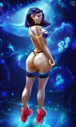 1girls asian asian_female ass big_ass black_hair cyberpunk disney fa_mulan female mulan mulan_(1998_film) sci-fi science_fiction solo taissonair visor