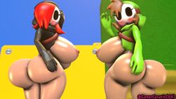 shy gal from mario (series) by gamerfanatic64 (artist)