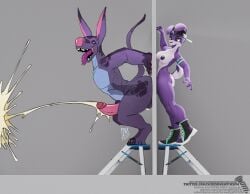 1boy 1futa 3d_(artwork) anal anal_orgasm anal_sex animal_genitalia animal_penis anthro backwards_cap balls baseball_cap big_penis bodily_fluids breasts clothing cum digital_media_(artwork) duo ejaculation equine_genitalia equine_penis erection footwear forked_tongue futa/male futa_is_bigger futa_on_male futadom futanari genital_fluids genitals glory_hole hands-free hat headgear headwear intersex intersex/male lagomorph leporid licking male malesub mammal nail_(screwingwithsfm) open_mouth oral orgasm penetration penile penis penis_silhouette purple_body purple_tongue rabbit red_eyes screwingwithsfm sex sharp_teeth shoes sneakers space_dog stepladder submissive submissive_male teeth tongue tongue_out yellow_sclera zwitterkitsune zwitterkitsune_(character)