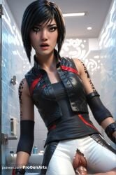 1boy 1boy1girl 1girls ai_generated bare_shoulders bathroom black_eyes black_hair breasts clothed_female_nude_male clothed_sex cowgirl_position cum cum_in_pussy elbow_pads electronic_arts faith_connors faith_connors_(mirror's_edge_catalyst) female gloves hi_res indoors lips looking_at_viewer male mirror's_edge mirror's_edge_catalyst nose open_mouth pants penis pov progenarts pussy sex short_hair sleeveless sleeveless_jacket solo_focus straddling straight swept_bangs tattoo torn_clothes torn_pants uncensored vaginal_penetration vaginal_sex web_address
