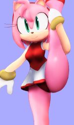 amy rose from sonic (series) by aerosin
