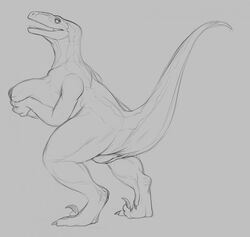 blue (jurassic world) from jurassic park (franchise) by yaroul