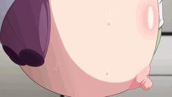 animated animated_gif bouncing_breasts bra breasts female huge_breasts jitaku_keibiin milf nipples one_breast_out plump screencap screenshot shouko_katsuragi solo suzuki_mirano