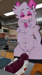 big_penis blush canine_penis deltarune femboy horns kitchen knotted_penis looking_at_viewer male nipples nude nude_male penis ralsei ralsei_(cryptiacurves) ralsei_with_white_fur smiling smiling_at_viewer undertale undertale_(series) vrchat vrchat_avatar vrchat_media vrchat_model white_fur