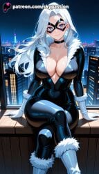 1girls 2025 ai_assisted ai_generated anime arm_support artist_name big_breasts big_breasts big_breasts big_chest black_cat_(marvel) black_choker blacked blue_eyes bodysuit boots breast breasts breasts breasts bridge building bust busty chest choker city city_lights cityscape cleavage closed_mouth collarbone domino_mask explicit feather_boa felicia_hardy female fur fur-trimmed_boots fur-trimmed_cape fur-trimmed_coat fur-trimmed_dress fur-trimmed_gloves fur-trimmed_hood fur-trimmed_jacket fur-trimmed_legwear fur-trimmed_sleeves fur_boots fur_coat fur_collar fur_trim gloves hi_res high_quality high_resolution highres large_breasts long_hair looking_at_viewer marvel marvel_comics mask moon night night_sky outdoors patreon patreon_username railing rooftop sitting sky skyline skypassion skyscraper smile solo spider-man_(series) stable_diffusion star_(sky) starry_sky superhero town watermark white_hair