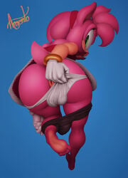 1futa 2017 5_toes amy_rose anthro anus argento ass barefoot bent_over big_butt bike_shorts blue_background bracelet clothed clothing dress eyelashes female fur furry futanari gloves green_eyes hairband hedgehog intersex jewelry looking_at_viewer looking_back mammal neozoa open_mouth panties pink_fur shorts simple_background soles solo solo_futa sonic_(series) tight_clothing toes underwear undressing upskirt