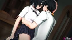 1boy 1girls 3d ambiguous_penetration animated audio black_hair blender blender_(software) choker clothed clothing female female_rover_(wuthering_waves) fucking_self heavy_breathing kallenz light-skinned_female light-skinned_male light_skin long_hair looking_at_partner male male_rover_(wuthering_waves) ribbon rover_(wuthering_waves) school_uniform schoolboy schoolgirl self_upload selfcest short_hair short_skirt shorter_than_30_seconds sound uniform video wuthering_waves yellow_eyes
