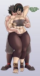 2d avatar_the_last_airbender barefeet barefoot big_ass big_breasts big_butt black_hair boots couple dialogue dialogue_bubble excited excited_female excited_for_sex excited_male feet fingering fingers fingers_in_pussy hair_ornament hand_on_breast hands_behind_head horny horny_female horny_male huge_ass huge_breasts long_hair masturbation masturbation_through_clothing mr_foxy15 muscle_girl muscles muscular muscular_arms muscular_female muscular_male nickelodeon pants short_hair teasing tight_clothing top toph_bei_fong zuko