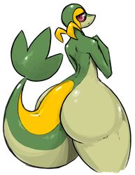 anthro ass big_butt dragon-heart femboy girly huge_butt louise_the_snivy male male_only nocom pokemon pokemon_(species) pumpkybutt red_eyes snake snivy solo tail wide_hips