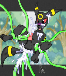 2005 anal balls blush boss_reo cum eeveelution excessive_cum male nintendo penis pokemon signature tentacle umbreon unknown_artist unknown_artist_signature video_games