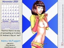 2001 calendar_(medium) dated des_manders marvel moira_mactaggert straight_hair tagme x-men