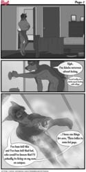 2017 alejandro anthro canine comic conditional_dnp dialogue doberman dog-bone english_text fur hair i_love_you_two ilyt male male_only mammal nub nude patreon penis text