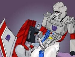 fellatio gay licking licking_penis male/male mechanical megatron penis starscream transformers transformers_g1