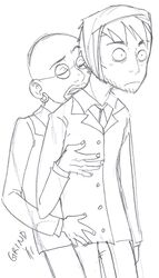 2boys clone_high gandhi_(clone_high) gay glasses grinding male male_only pencil_(artwork) tagme van_gogh_(clone_high) yaoi