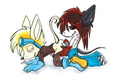 anthro axel_gear furry gay homosexual male_only rocket_knight_adventures sparkster tagme yaio