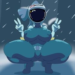 1girls areola ass astronaut_suit big_areola big_ass big_breasts big_nipples big_thighs bodysuit breasts butt faceless_female female female_only gigantic_ass gigantic_breasts gigantic_thighs helmet_girl huge_ass huge_breasts huge_nipples huge_thighs murder_drones nipple_bulge nipples nipples_visible_through_clothing spread_legs squatting tagme tannicfer tessa_elliot tessa_elliot_(space_suit) thick_thighs thighs