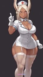 ai_loverhoney miruko my_hero_academia nurse thick_thighs