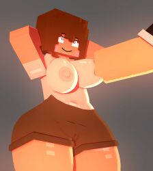 1girls 3d anon anonymous_male blush breast_grab breasts chara clothing coresvoid curvy curvy_body curvy_female curvy_figure curvy_hips curvy_thighs digital_media_(artwork) duo female female_only hi_res holding_breast horny horny_female huge_breasts human human_female human_only humanoid mine-imator minecraft open_mouth pants posing shadow shocked_expression shocked_eyes smooth_skin square_head tan_skin tank_top tanned tanned_skin thick_thighs thigh_highs thighs topless topless_female undertale undertale_(series) wide_hips