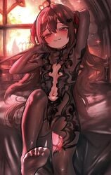 1girls :3 ass bed bedroom bodysuit breasts brown_hair butt evil_neuro feet feet_up female foot_fetish indie_virtual_youtuber long_hair pantyhose pborzoi petite petite_body petite_breasts petite_female petite_girl pussy red_eyes small_breasts tagme thick_thighs thighs twitch virtual_youtuber vtuber