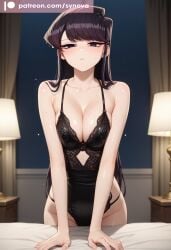 ai_generated big_ass big_breasts komi-san_wa_komyushou_desu komi_shouko lingerie ryuuziken01