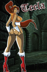 1girls ass character_name dat_ass female female_only grimphantom masters_of_the_universe solo tagme teela text thong