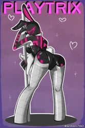 1girls alien alien_girl alien_milf ben_10 big black_skin breasts chaquetrix female latex playboy_bunny sanpedro7343 thick_thighs upgrade